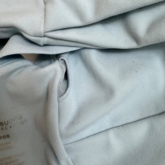 Buff Bunny Candy Wrap Sports Bra Sz L  Blue Cross Strap Back - Picture 8 of 8